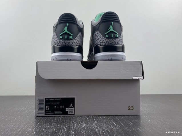 CT8532-031  3 Air Glow” “Green Jordan 1208